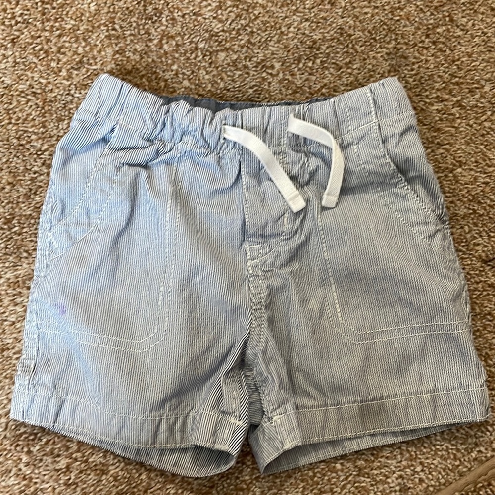BabyGap navy and white striped shorts, 12/18 months
